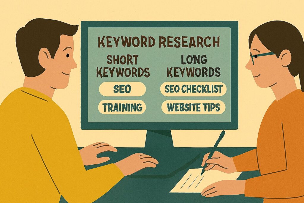بررسی تفاوت میان کلمات کلیدی کوتاه و بلند در آموزش سئو |seorasam